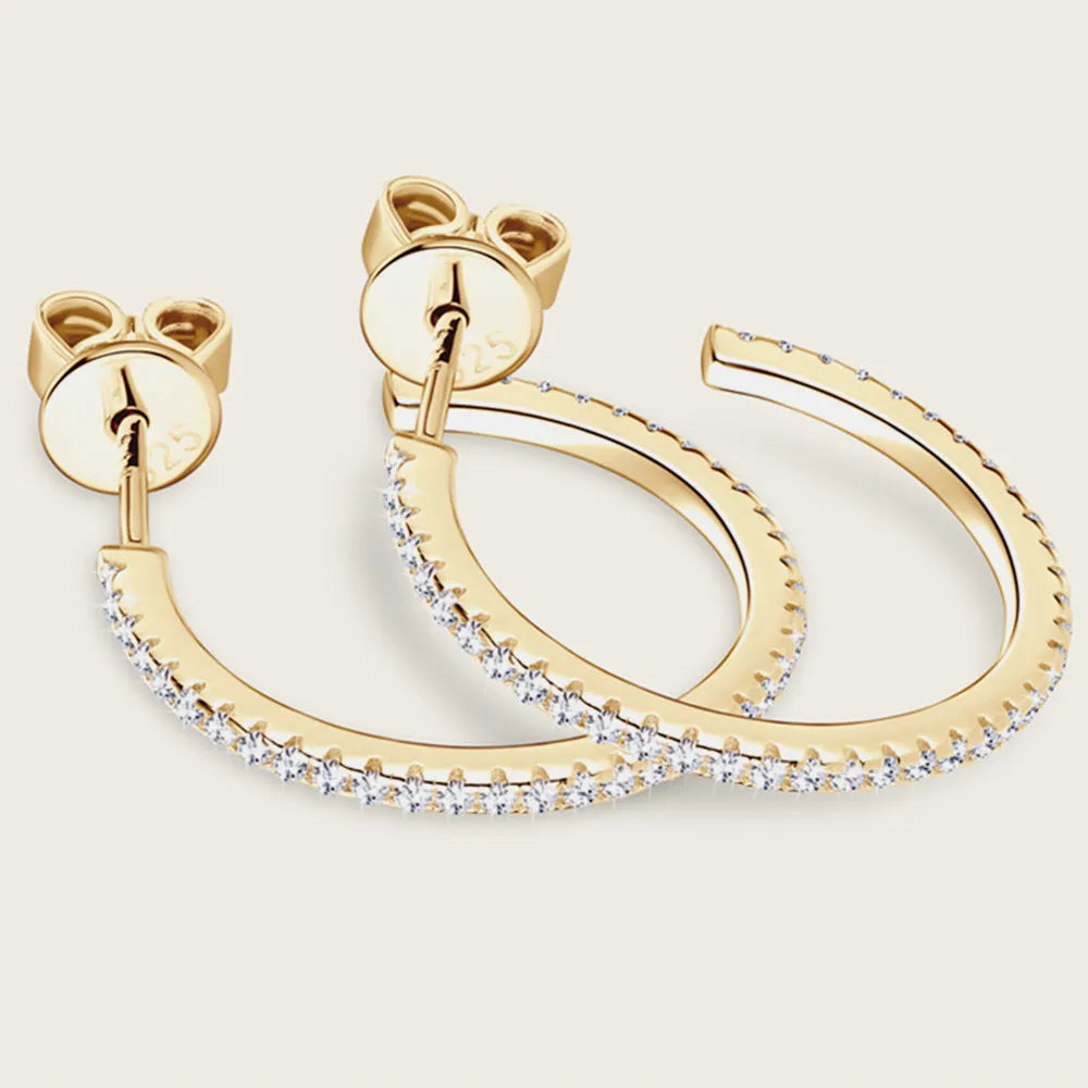 Sleek Gold Hoop Earrings