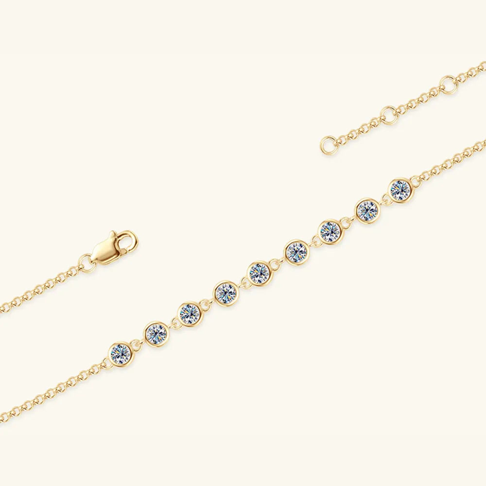 Elegant Blue Gemstone Hand Chain