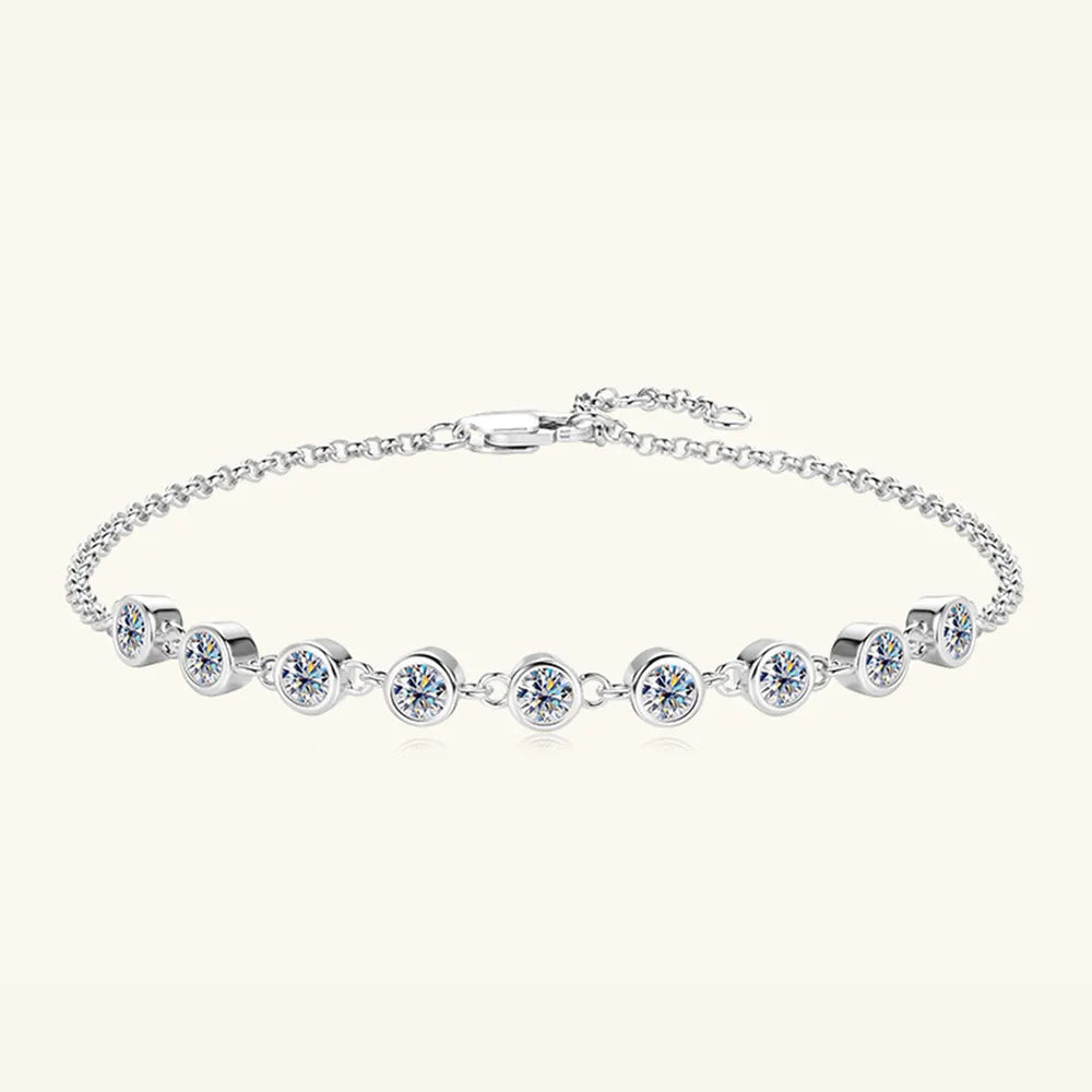 Elegant Blue Gemstone Hand Chain
