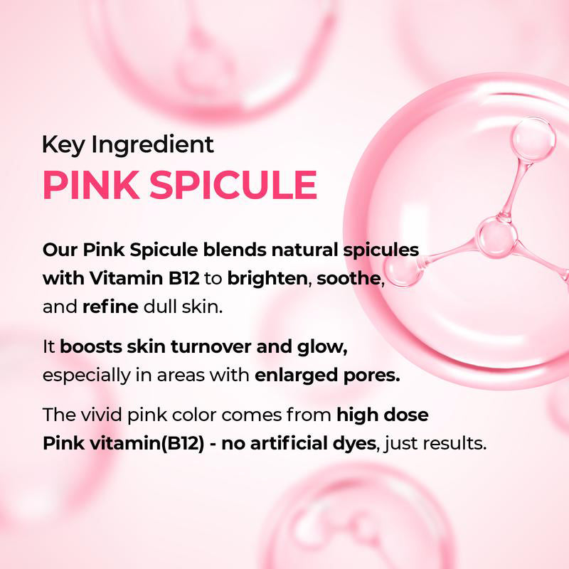 💥Shrinks Pores & Fades Blemish Marks in 2 Weeks | Cyano Pink Spicule Serum+ Picotonic Shot Ampoule