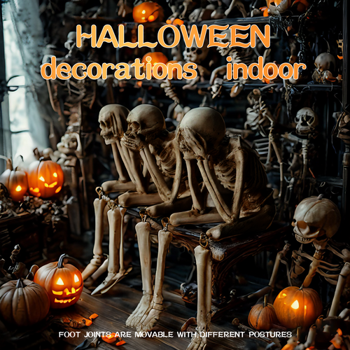 🔥Last 3 hours — 60% off🔥Halloween Decorations, Skeleton Statue Set