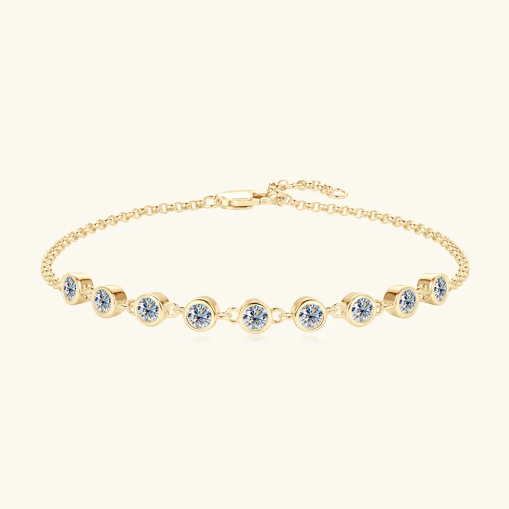 Elegant Blue Gemstone Hand Chain