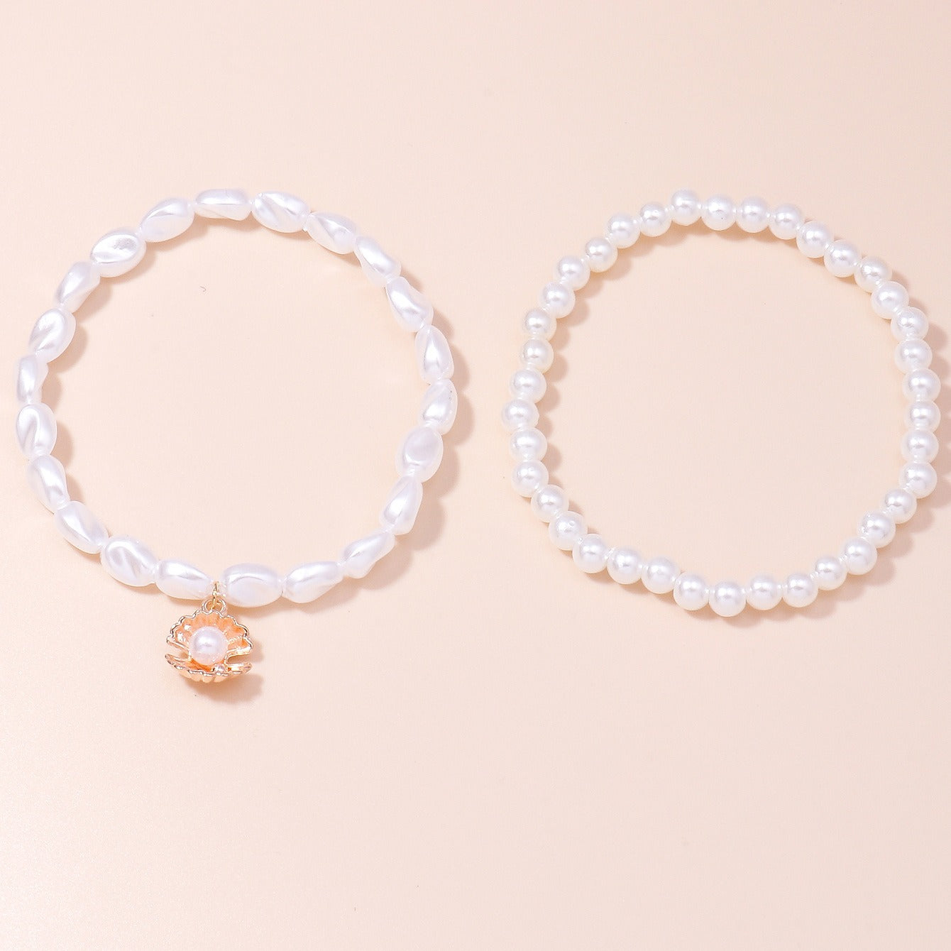 Pearl jewelry shell pendant anklet