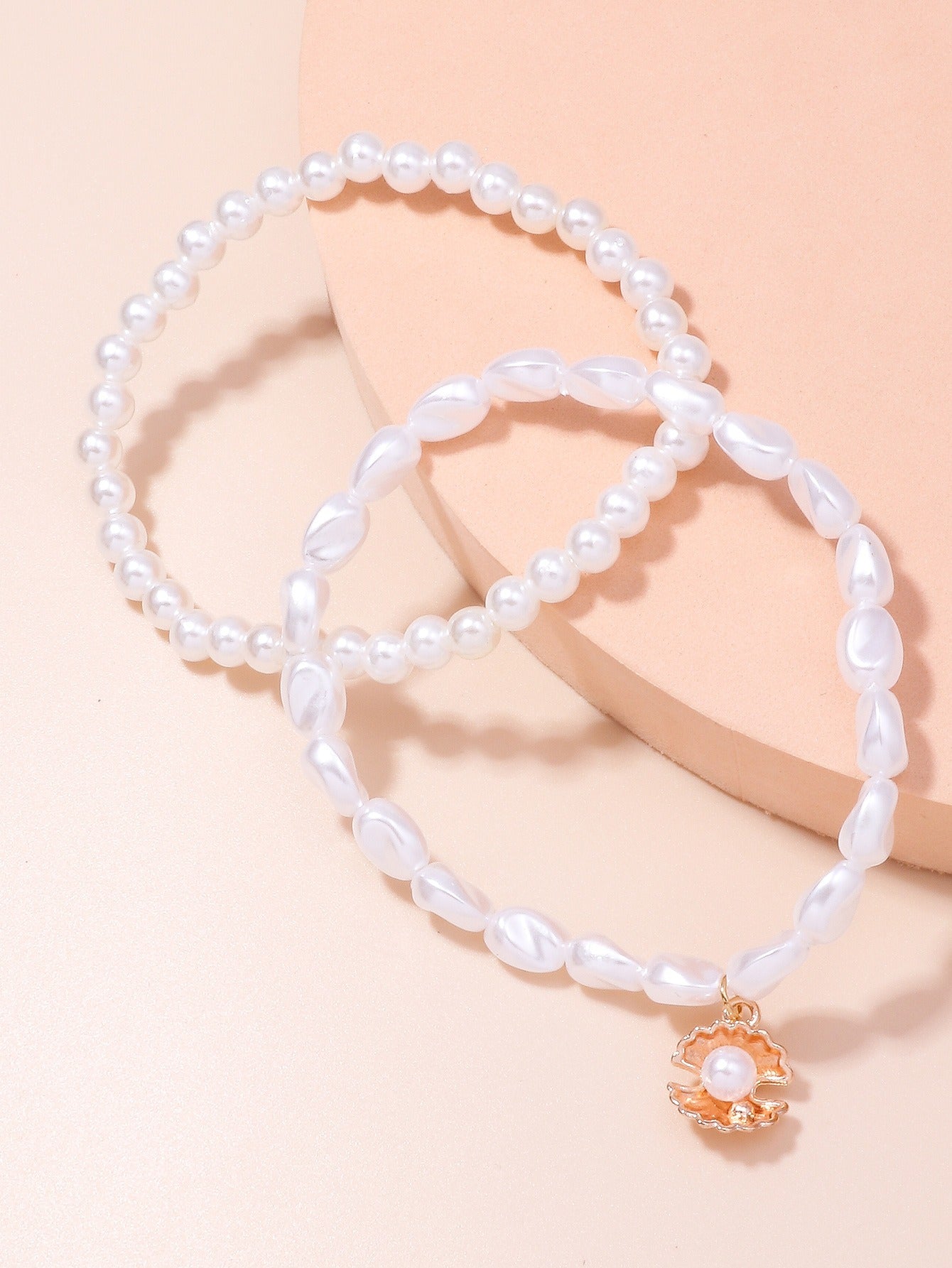 Pearl jewelry shell pendant anklet