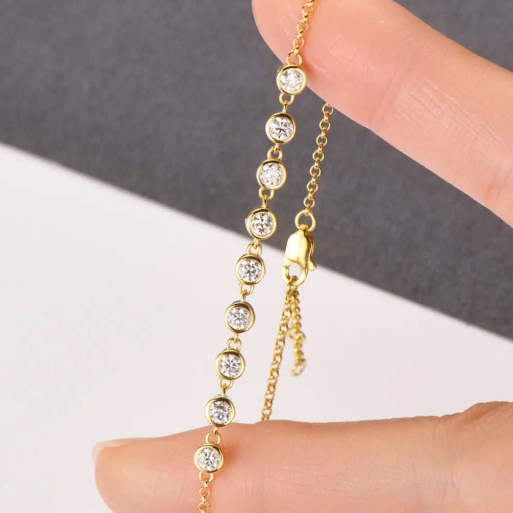 Elegant Blue Gemstone Hand Chain