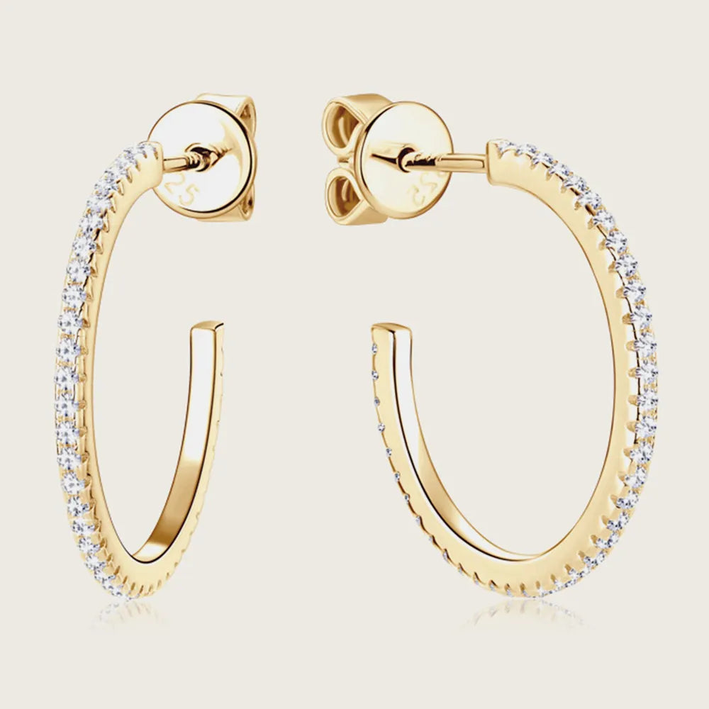 Sleek Gold Hoop Earrings