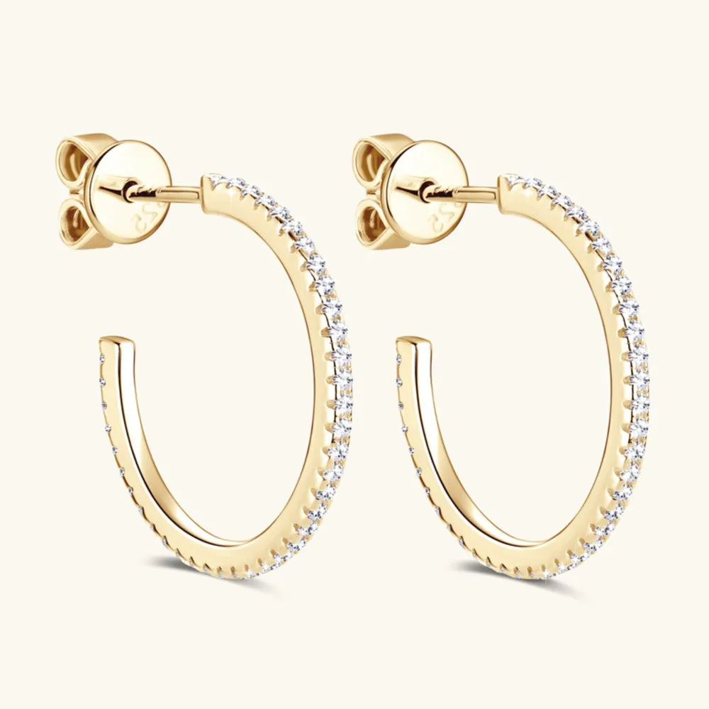 Sleek Gold Hoop Earrings