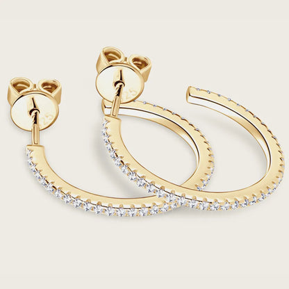 Sleek Gold Hoop Earrings