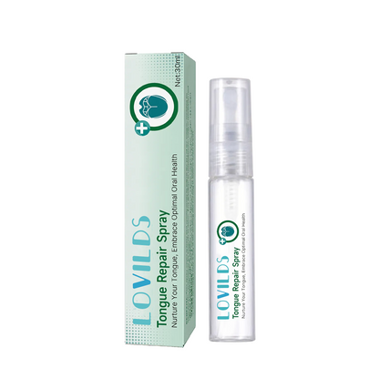 LOVILDS™ 𝙏𝙊𝙉𝙂𝙐𝙀 𝙍𝙀𝙋𝘼𝙄𝙍 𝑺𝒑𝒓𝒂𝒚 –🌈 Fix White Tongue & Bad Breath | Made in USA