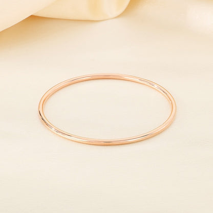 smooth plain circular ring bracelet with multiple layers for wearing wristbands and accessories