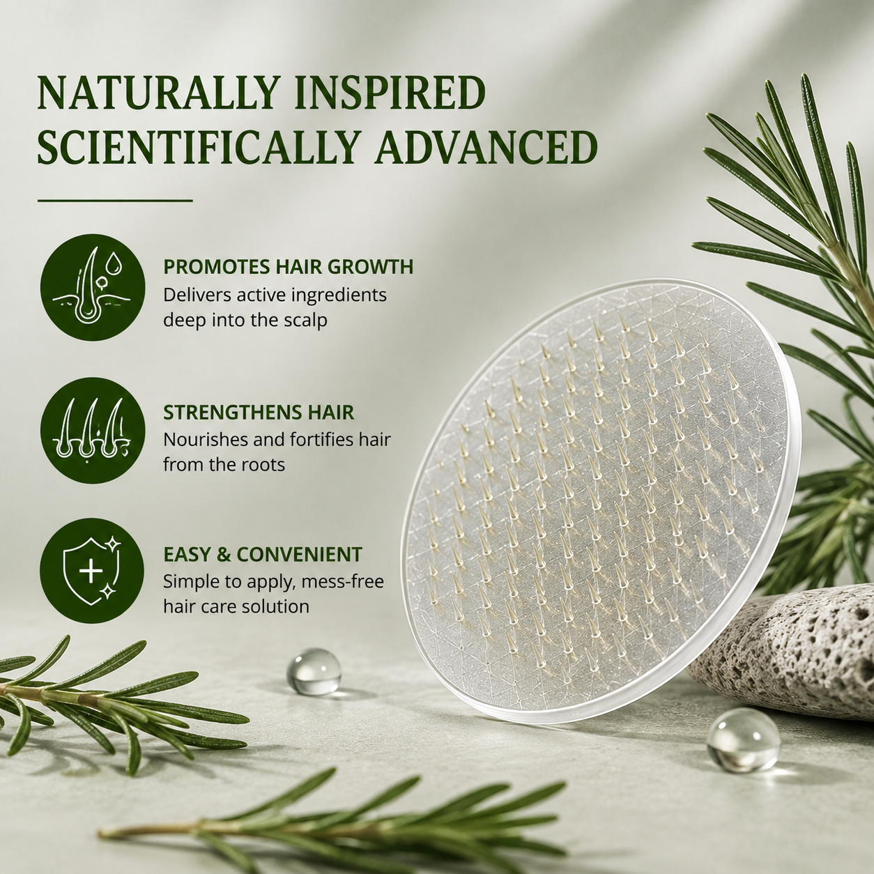 Dissolvable Microneedle Hair Growth Patch