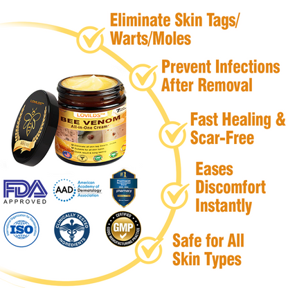 LOVILDS™ 𝘽𝙀𝙀 𝙑𝙀𝙉𝙊𝙈 𝑺𝒌𝒊𝒏 𝑹𝒆𝒔𝒕𝒐𝒓𝒂𝒕𝒊𝒐𝒏 𝑪𝒓𝒆𝒂𝒎 –🌸 Anti-Aging, Hydrating & Skin Repair