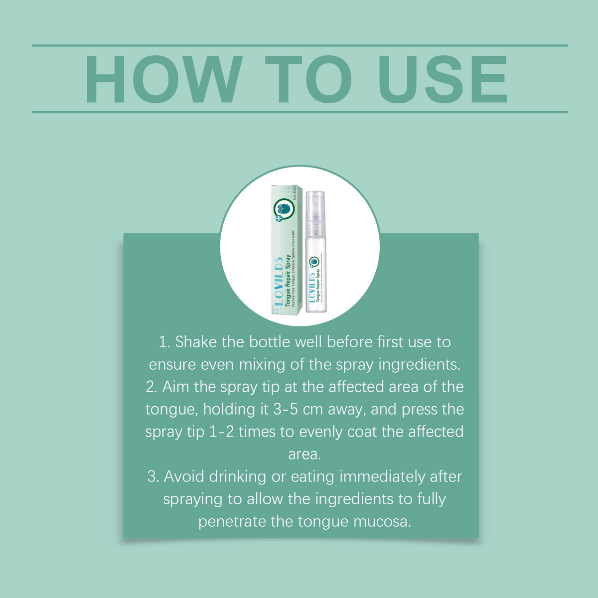 LOVILDS™ 𝙏𝙊𝙉𝙂𝙐𝙀 𝙍𝙀𝙋𝘼𝙄𝙍 𝑺𝒑𝒓𝒂𝒚 –🌈 Fix White Tongue & Bad Breath | Made in USA