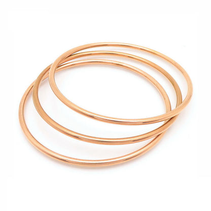 smooth plain circular ring bracelet with multiple layers for wearing wristbands and accessories