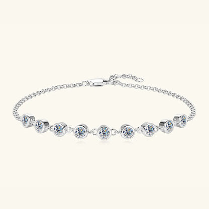 Elegant Blue Gemstone Hand Chain