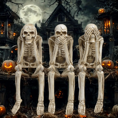 🔥Last 3 hours — 60% off🔥Halloween Decorations, Skeleton Statue Set