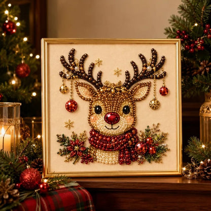 🎅 50% OFF EARLY XMAS SALE! ✨ Christmas Pearl & Rhinestone Painting Kit – Create DIY Gifts & Festive Decor Early 🎄