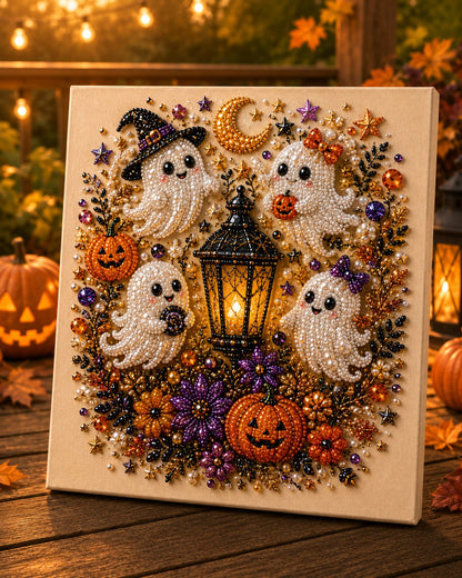 👻 Halloween Pearl Art DIY Kit – Turn Tiny Pearls into Spooky-Cute Magic