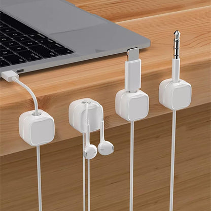 50% OFF 🔥 Messy desk? 🚫 Snap cables in 1 sec with magnetic clips = instant clean!