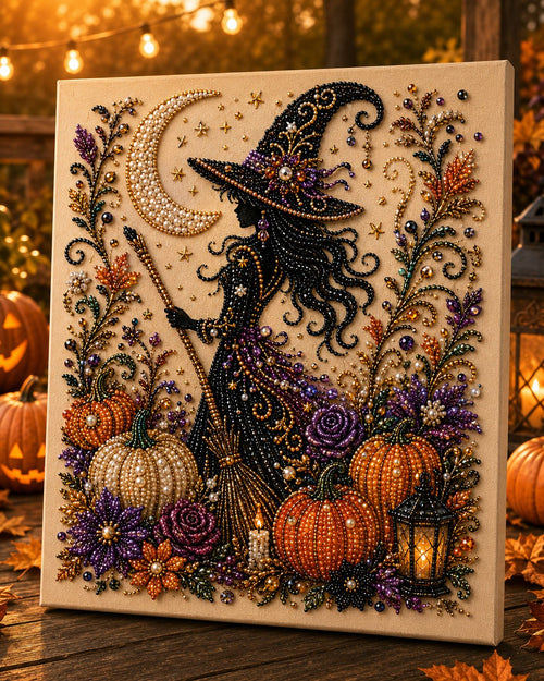 👻 Halloween Pearl Art DIY Kit – Turn Tiny Pearls into Spooky-Cute Magic