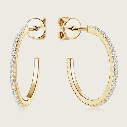 Sleek Gold Hoop Earrings